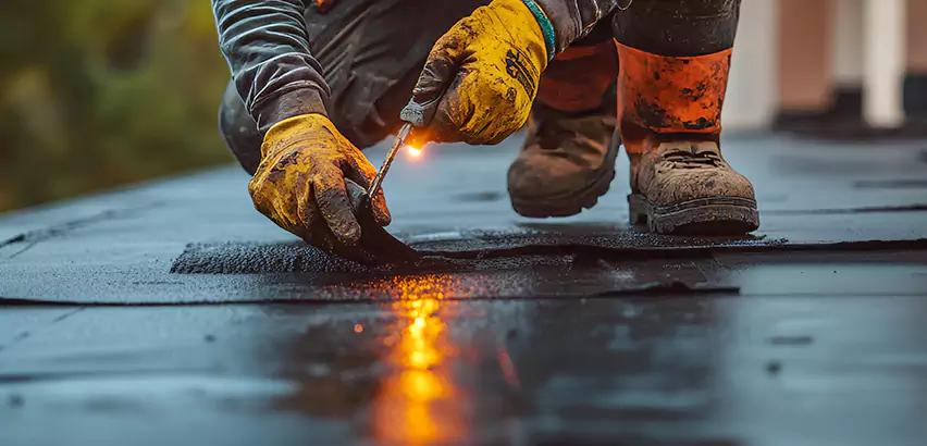 EPDM Roof Repair Tape Application in Brooklyn