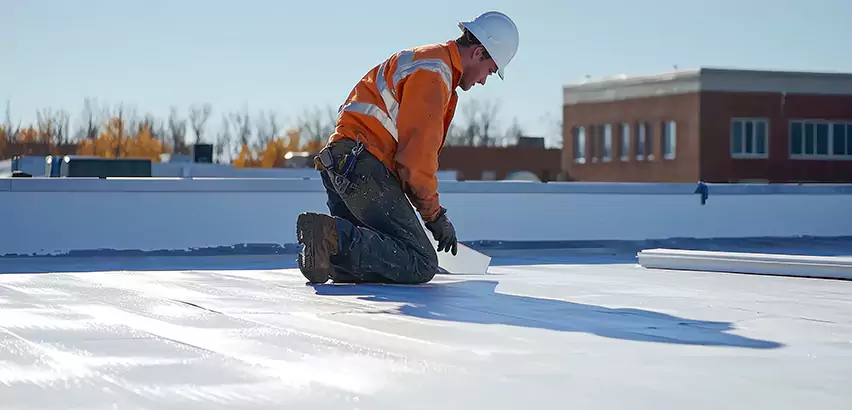Flat Roof Drain Installation in Brooklyn