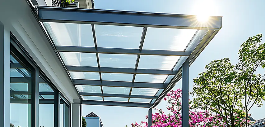 Glass Patio Roof Installation in Brooklyn