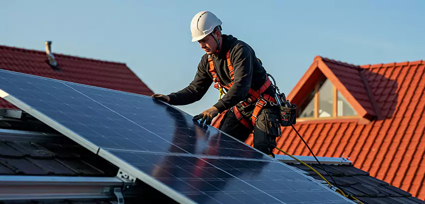 Solar Panels on Steel Roof Installation in Brooklyn