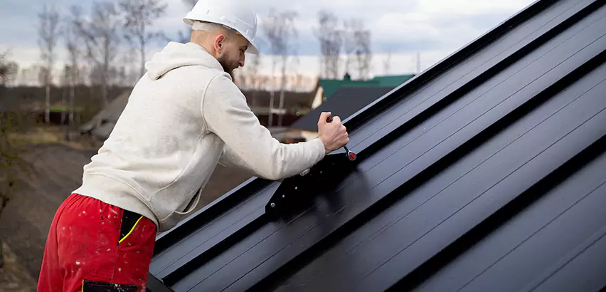 Tin Roof Ridge Cap Installation in Brooklyn